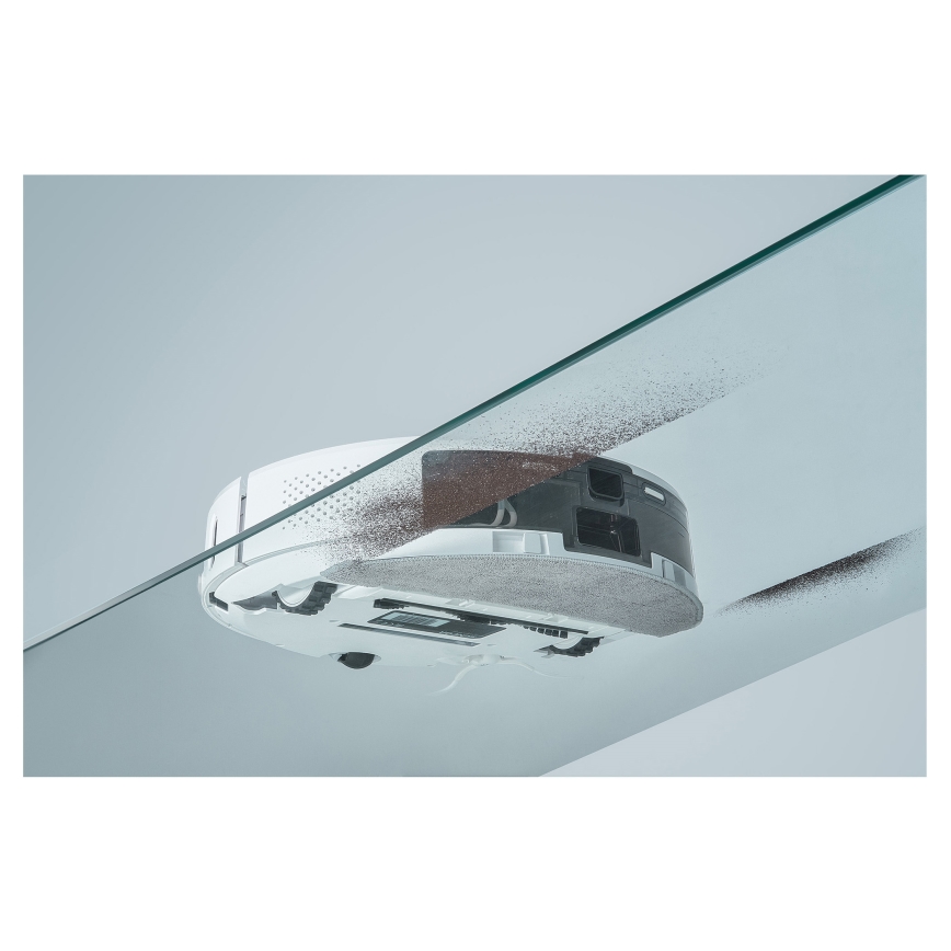 Sencor - Aspirador robótico 2 em 1 com mop, 50 W/5000 mAh, Wi-Fi, branco + controlo remoto