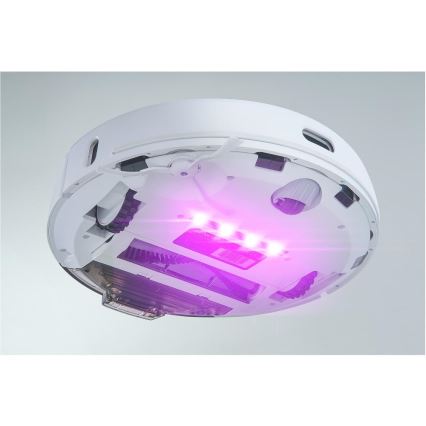 Sencor - Aspirador robótico 2 em 1 com mop, 50 W/5000 mAh, Wi-Fi, branco + controlo remoto