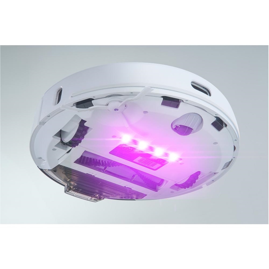 Sencor - Aspirador robótico 2 em 1 com mop, 50 W/5000 mAh, Wi-Fi, branco + controlo remoto