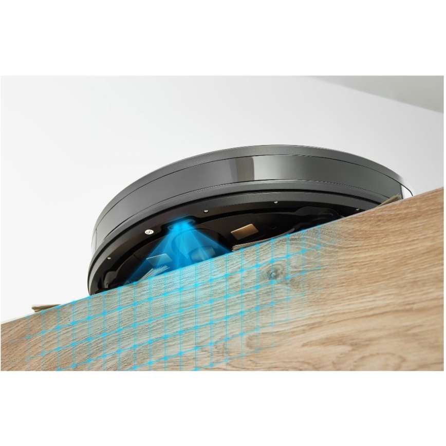 Sencor - Aspirador robô 2 em 1 com mopa 16 W/2600 mAh Wi-Fi preto + controlo remoto