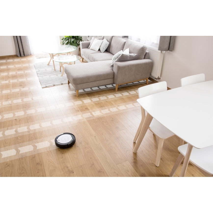 Sencor - Aspirador robô 2em1 15W/14,4V 1500 mAh preto