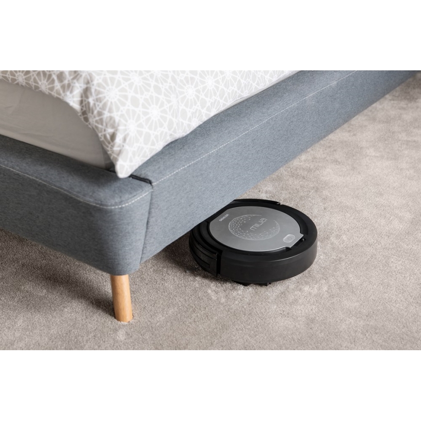 Sencor - Aspirador robô 2em1 15W/14,4V 1500 mAh preto