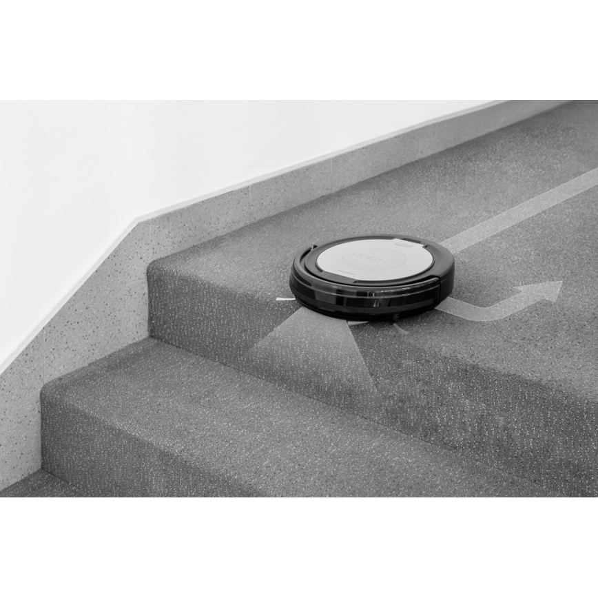 Sencor - Aspirador robô 2em1 15W/14,4V 1500 mAh preto