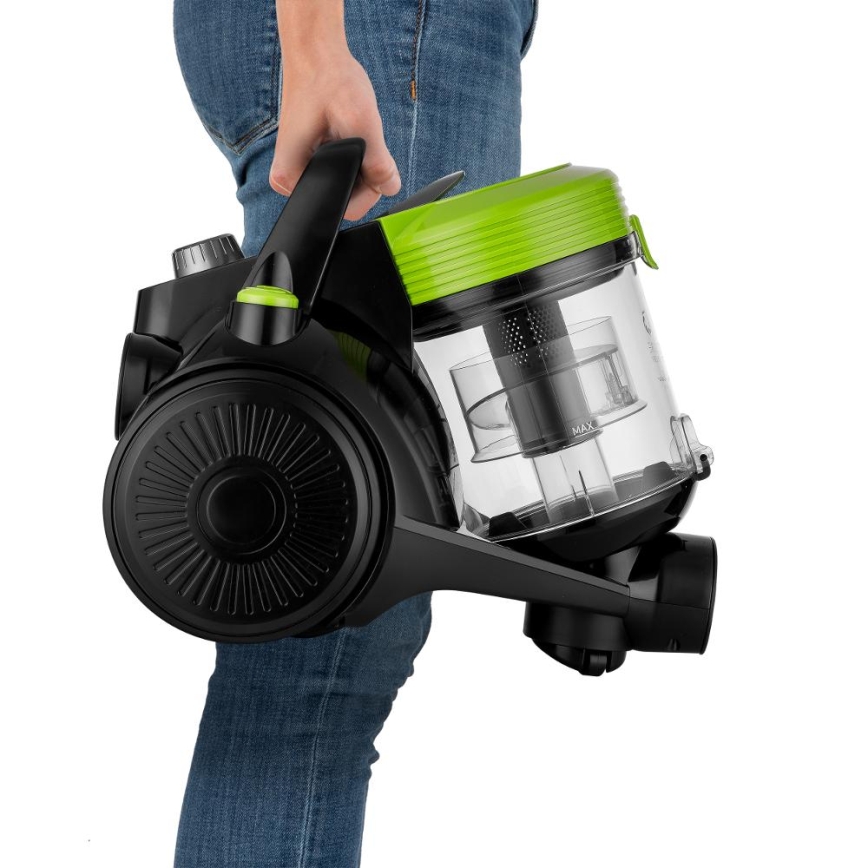 Sencor - Aspirador sem saco 2 l 700W/230V preto/verde
