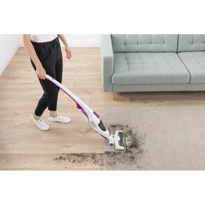 Sencor - Aspirador vertical 2em1 110W/14,8V 2200 mAh branco