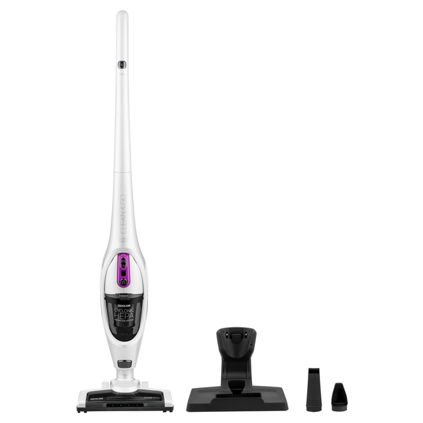 Sencor - Aspirador vertical 2em1 110W/14,8V 2200 mAh branco