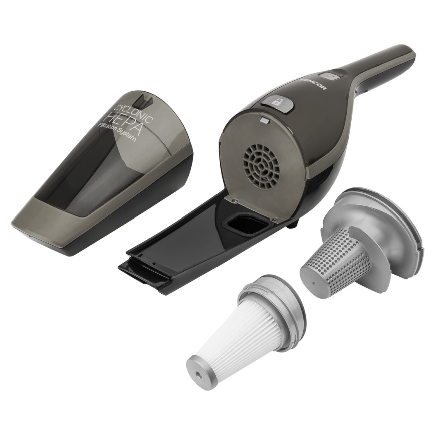 Sencor - Aspirador vertical 2em1 110W/21,6V 2000 mAh cinzento