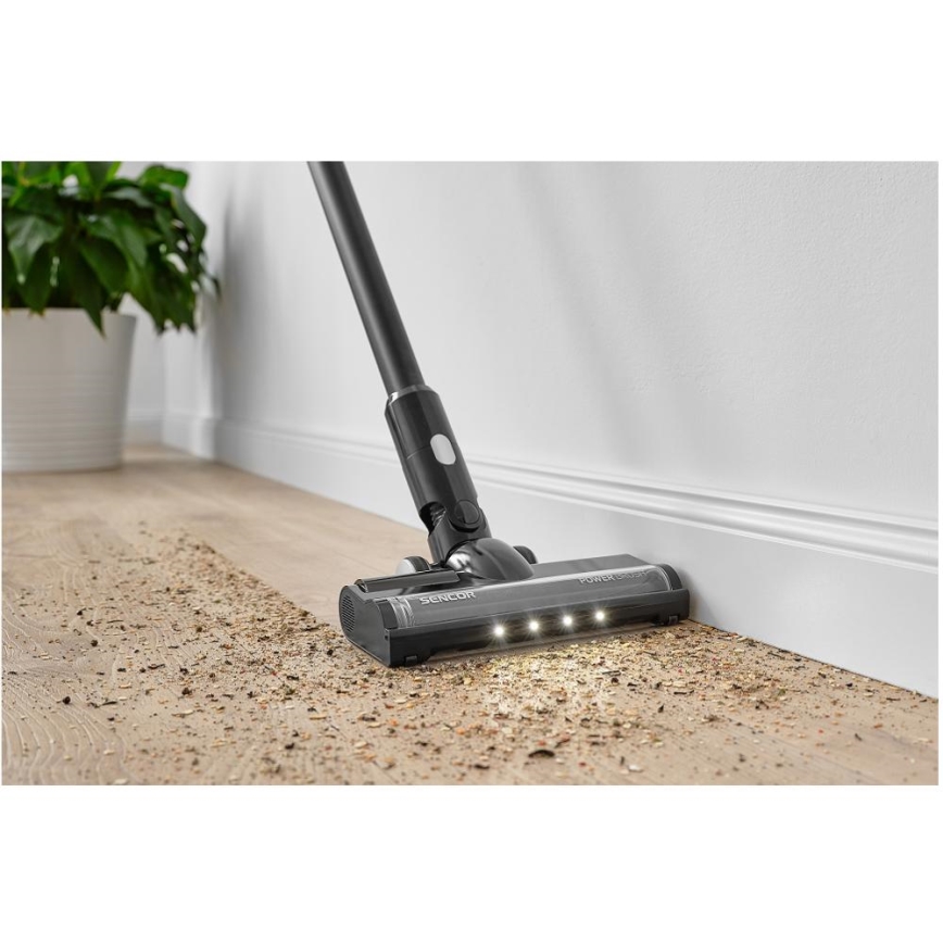 Sencor - Aspirador vertical sem fio 2 em 1 250W/2200 mAh preto