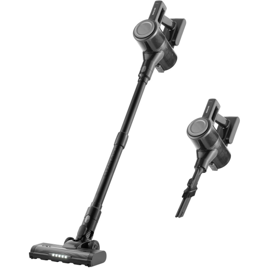 Sencor - Aspirador vertical sem fios 2 em 1 200W/2600 mAh preto