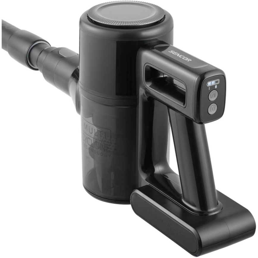Sencor - Aspirador vertical sem fios 2 em 1 200W/2600 mAh preto