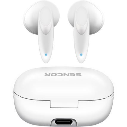 Sencor - Auscultadores sem fios 230 mAh + 2x 25 mAh IPX4 branco
