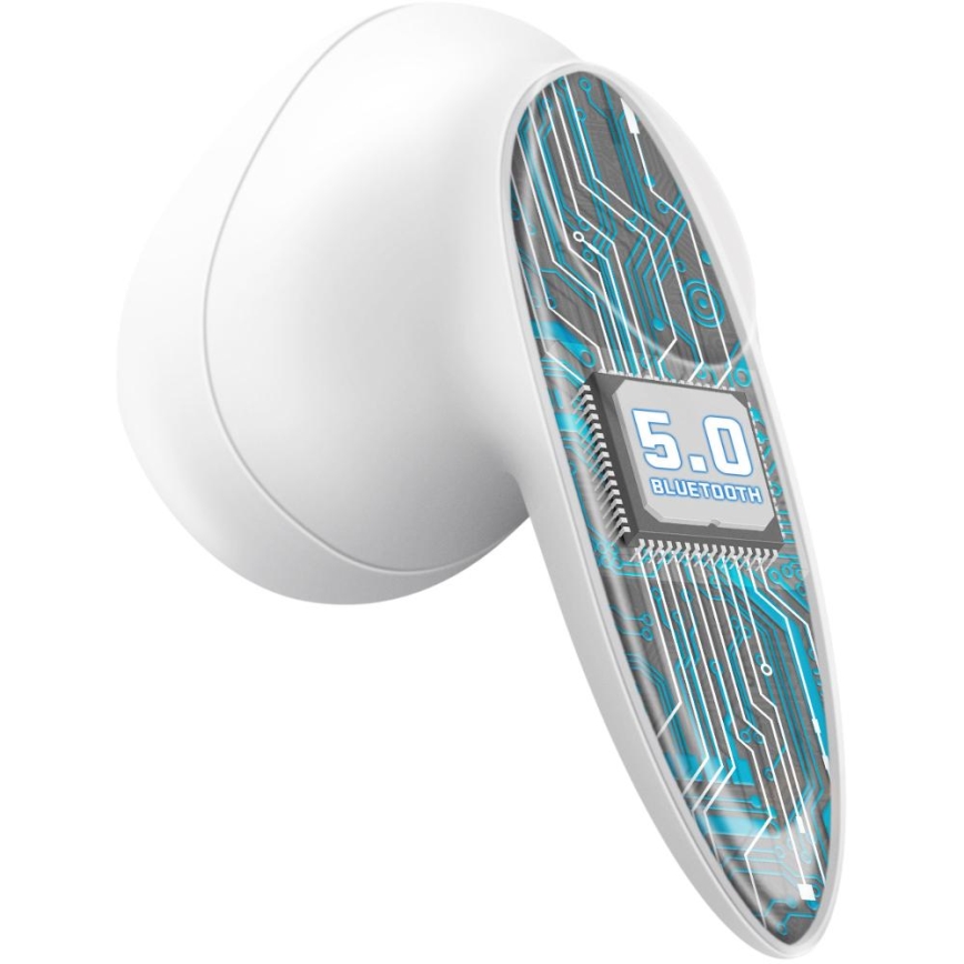 Sencor - Auscultadores sem fios 230 mAh + 2x 25 mAh IPX4 branco