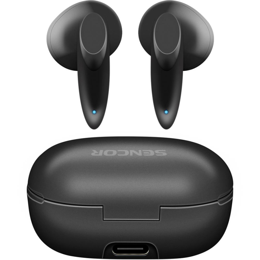 Sencor - Auscultadores sem fios 230 mAh + 2x 25 mAh IPX4 preto