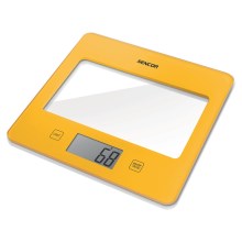 Sencor - Balança de cozinha digital 1xCR2032 amarela