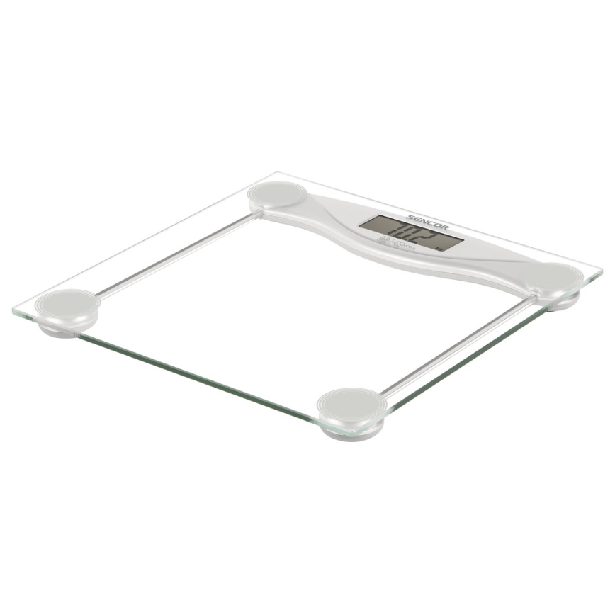 Sencor - Balança pessoal digital com ecrã LCD 1xCR2032