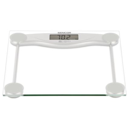 Sencor - Balança pessoal digital com ecrã LCD 1xCR2032