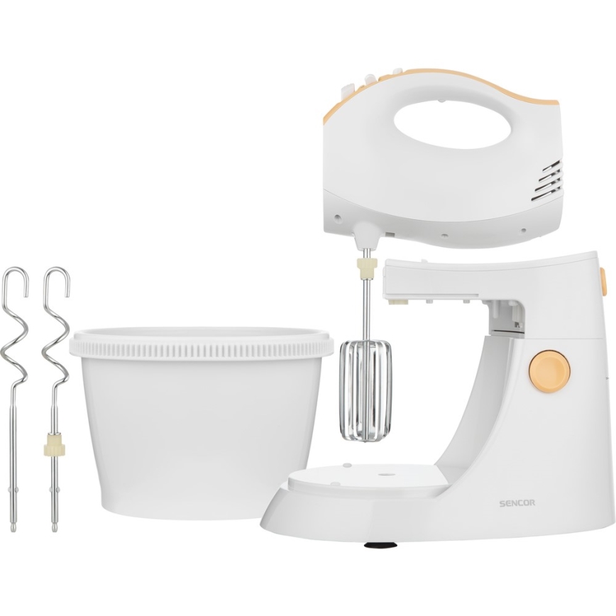 Sencor - Batedeira manual com um prato rotativo 500W/230V branco