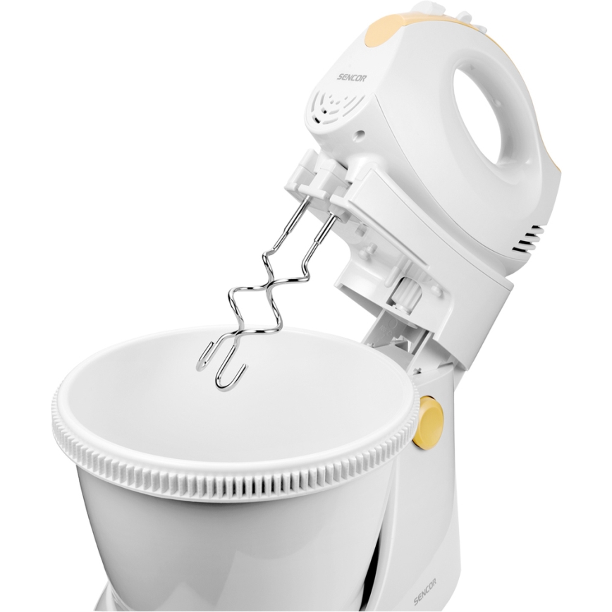 Sencor - Batedeira manual com um prato rotativo 500W/230V branco