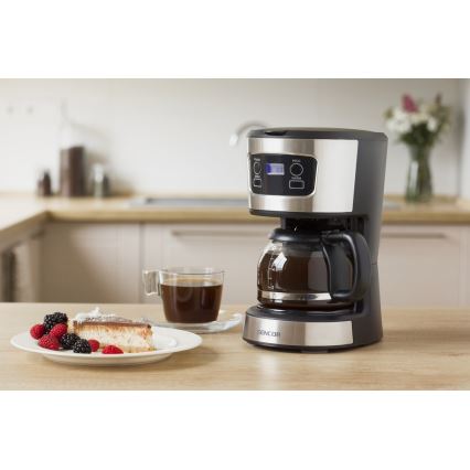 Sencor - Cafeteira de filtro com ecrã LCD 700W/230V