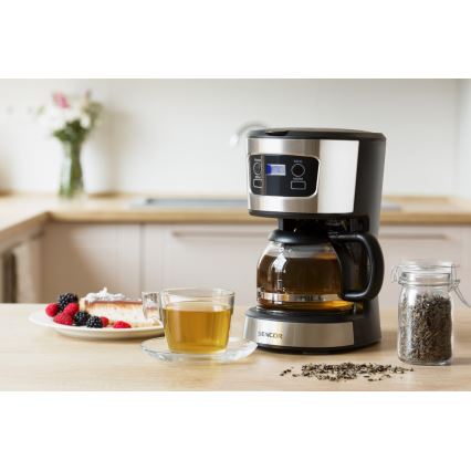 Sencor - Cafeteira de filtro com ecrã LCD 700W/230V
