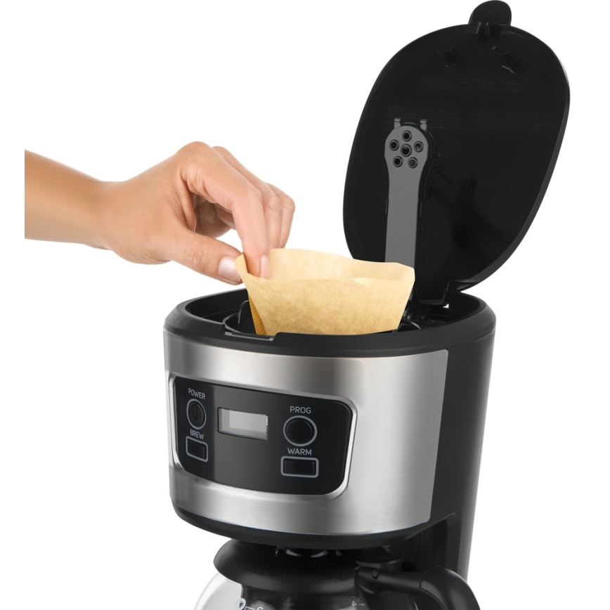 Sencor - Cafeteira de filtro com ecrã LCD 700W/230V