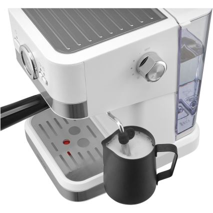 Sencor - Máquina de café espresso de palanca 1050W/230V blanca/cromo mate