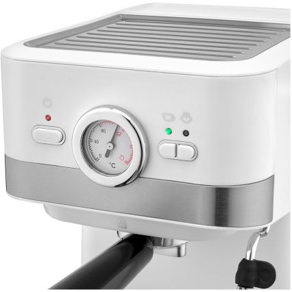 Sencor - Máquina de café espresso de palanca 1050W/230V blanca/cromo mate