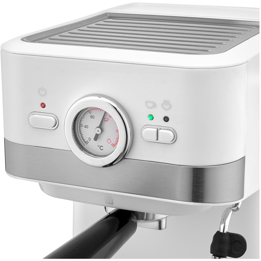 Sencor - Máquina de café espresso de palanca 1050W/230V blanca/cromo mate