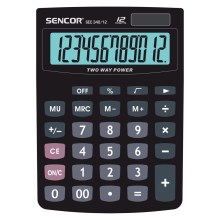 Sencor - Calculadora de mesa 1xLR1130 preta