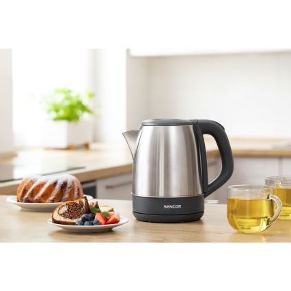 Sencor - Chaleira 1,2 l 2150W/230V aço inoxidável