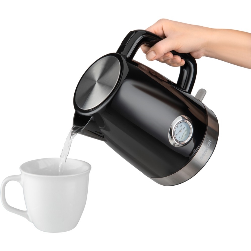 Sencor - Chaleira 1,7 l 2150W/230V preta