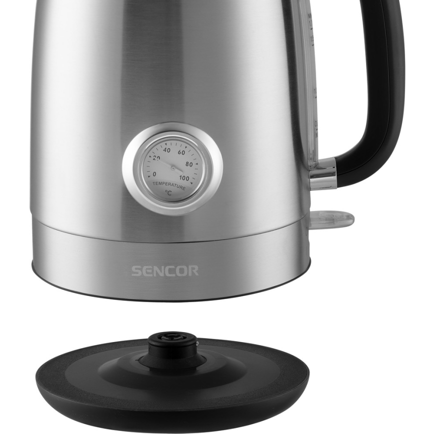 Sencor - Chaleira 1,7 l 2200W/230V aço inoxidável