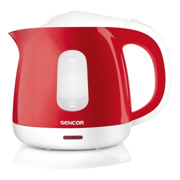 Sencor - Chaleira 1 l 1100W/230V vermelho