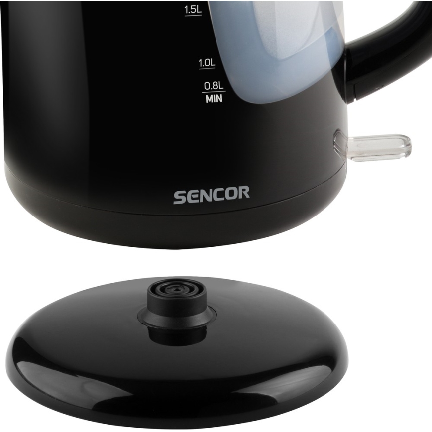Sencor - Chaleira 2,5 l 2200W/230V preta