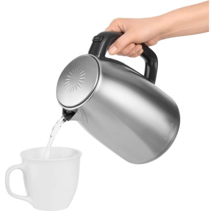 Sencor - Chaleira com termoregulação 1,7 l 2200W/230V aço inoxidável