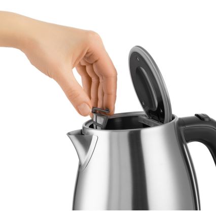 Sencor - Chaleira com termoregulação 1,7 l 2200W/230V aço inoxidável