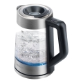 Sencor - Chaleira eléctrica com controlo de temperatura 1,7 l 2200W/230V cromo mate/preto