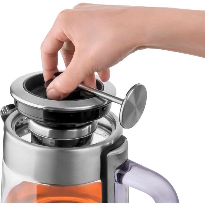 Sencor - Chaleira eléctrica rápida com controlo de temperatura 1,5 l 1500W/230V inox