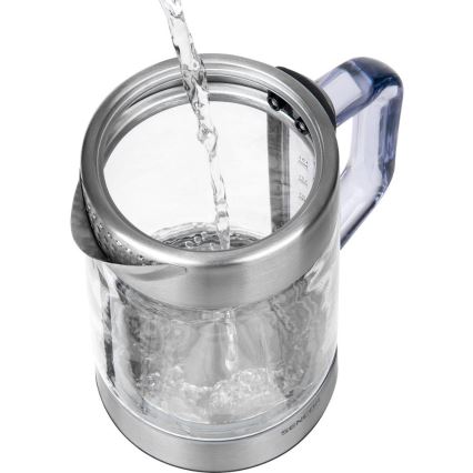 Sencor - Chaleira eléctrica rápida com controlo de temperatura 1,5 l 1500W/230V inox