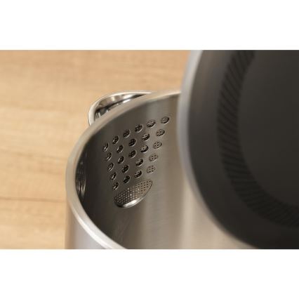 Sencor - Chaleira elétrica com controlo de temperatura 1,7 l 1800W/230V em aço inoxidável