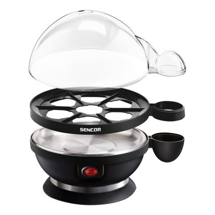 Sencor - Cozedor de ovos 320-380W/230V preto