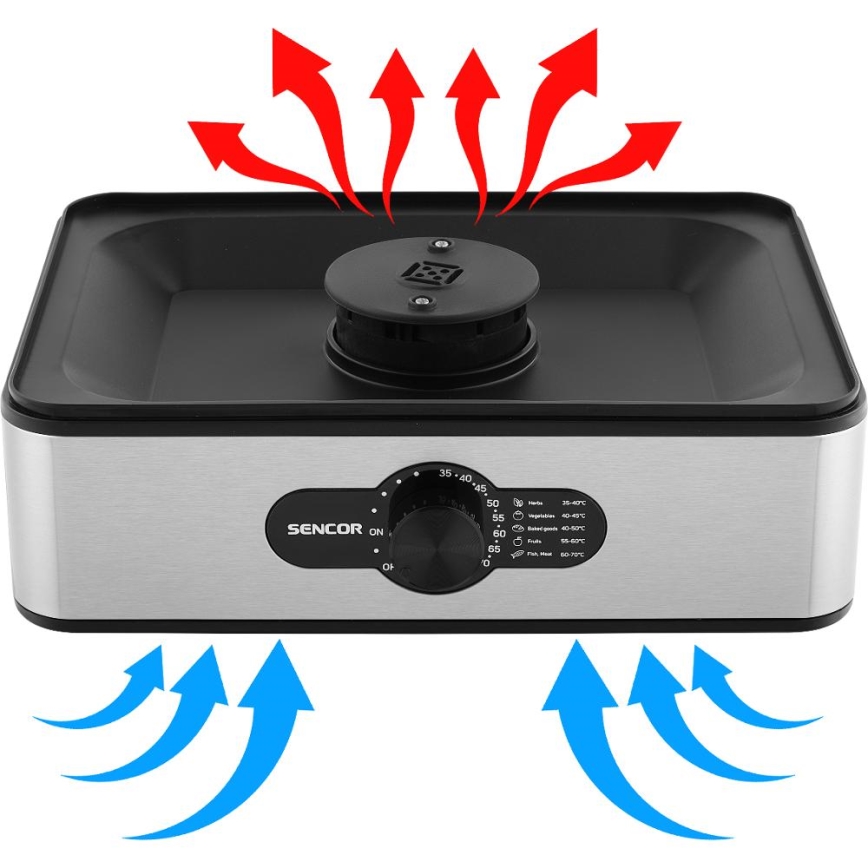 Sencor - Desidratador de alimentos com controlo de temperatura 700 W/230 V