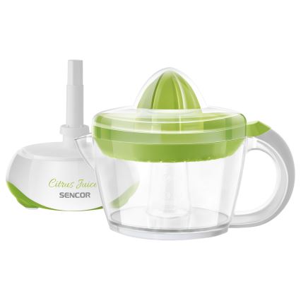 Sencor - Espremedor elétrico de citrinos 0,7 l 40W/230V branco/verde