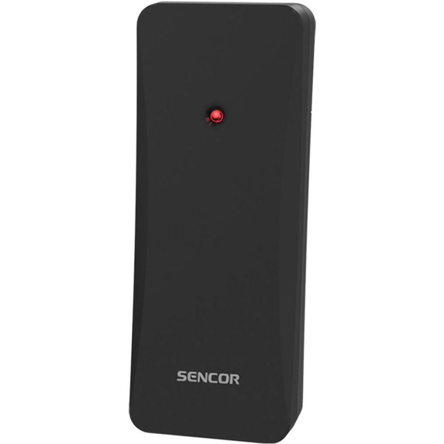 Sencor - Estação meteorológica com ecrã LCD a cores 3xAAA + 2xAA preta