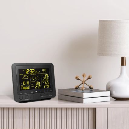 Sencor - Estação meteorológica profissional com ecrã LCD 5V/1xCR2032 + 3xAA