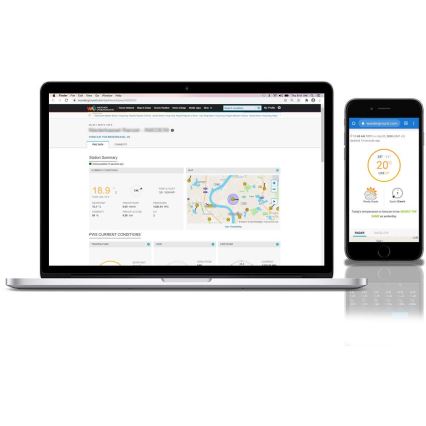 Sencor - Estação meteorológica profissional com ecrã LCD a cores 5V 1xCR2032 + 3xAA + 2xAA Wi-Fi Tuya