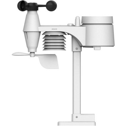Sencor - Estação meteorológica profissional com ecrã LCD a cores e despertador 5V/3xAAA + 3xAA