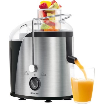 Sencor - Extrator de sumos 400W/230V cromado mate/preto