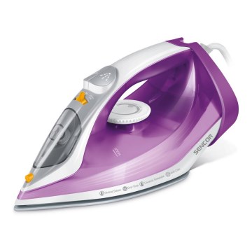 Sencor - Ferro a vapor 2400W/230V roxo/branco