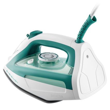 Sencor - Ferro a vapor 2600W/230V turquesa/branco